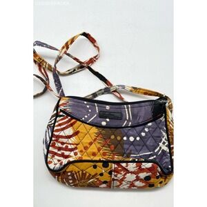 Vera Bradley Womens Little Hipster Crossbody Painted Feathers Purse Discontinued
